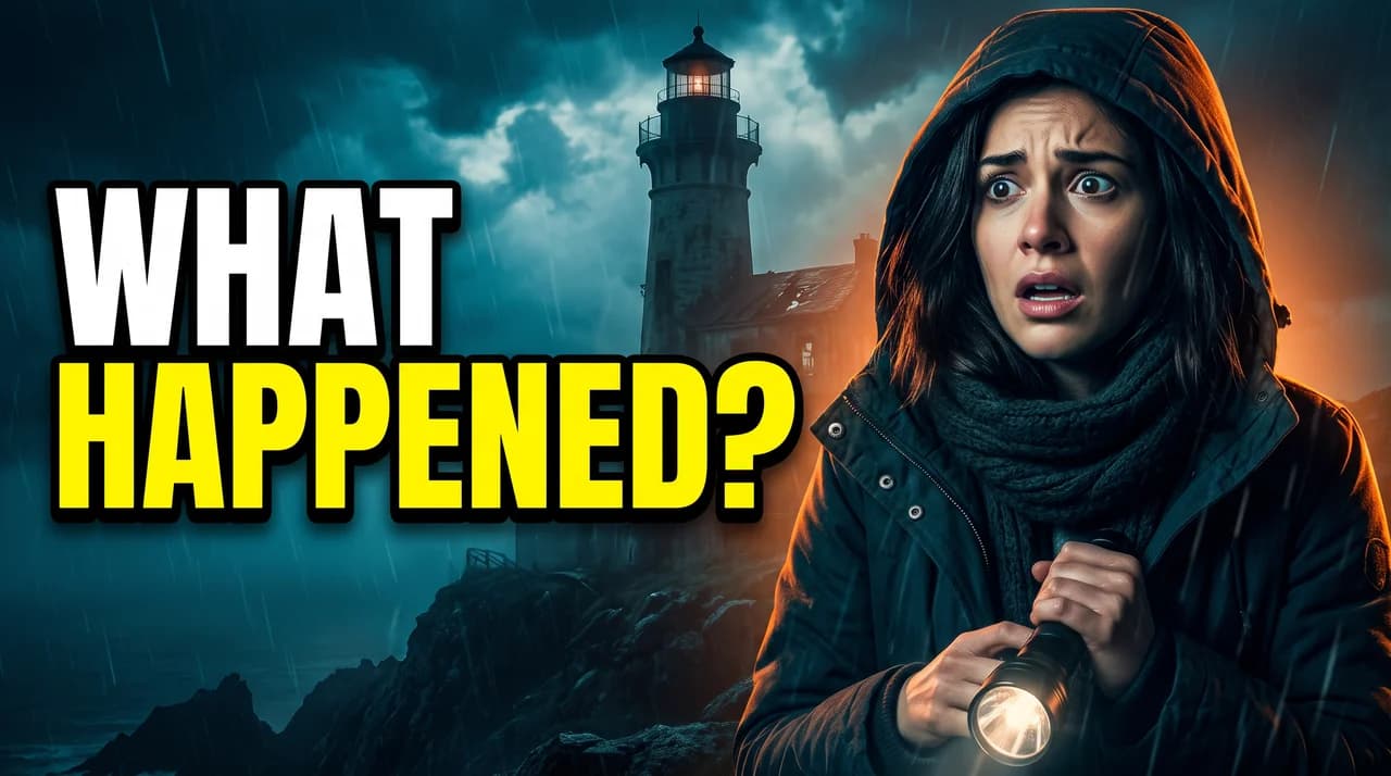 “What happened?” dramatic mystery YouTube thumbnail